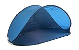 [page_title]-Strandmuschel Pop Up Strandzelt Dunkelblau Polyester blitzschneller Aufbau Wetter- und Sichtschutz Duhome 5063