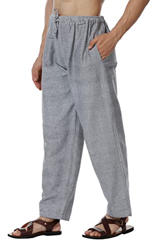 Image of Aatman One Size Men's Eco-Friendly Cotton Pyjama | Fits Waist Size 28 to 36 Inches