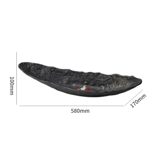 Centro de mesa grande Sharplace para solucionar mesas vacías con un frutero negro bronce único 3