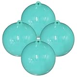 BABZ - Pro 25 Inch Diameter - The Original Inflatable Boat Fender Bumper for Docking, Tie Up Raft, Marine, Wakesurf, Pontoon, Fishing, Yachts, and More (4 Fenders, Stealth Aqua)