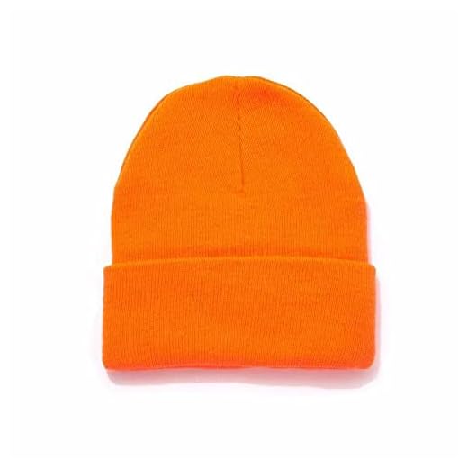 HOT SHOT Men’s Thinsulate Acrylic Cuff Knit Hat – Blaze Orange Outdoor Hunting Camouflage
