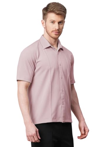 Image of GRECIILOOKS Men's Cotton Lycra Blend Casual Stylish Regular Fit Formal Shirt
