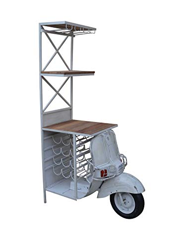 Weinregal Anrichte Barregal Barwagen Scooter Bar - Vintage - 50x102x180 cm