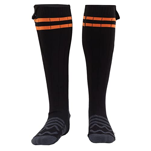 Asixxsix Heated Socks, Comfortable Cotton Fabrics Rechargeable Electric Heated Socks Winter Washable Feet Warmer Socks for Men Women for Outdoor Camping Skiing Fishing