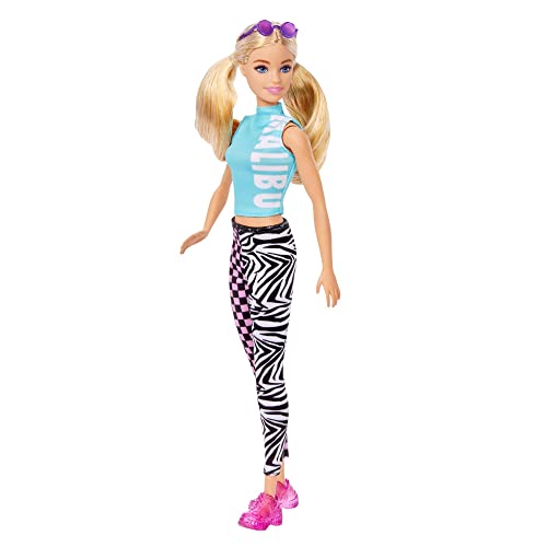 Mode Et Beaute Barbie Barbie Fashionistas Legging Damier Et Zèbre Poupée Mannequin Dès - vue 7