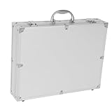 LIFKICH Werkzeugkoffer Aluminiumlegierung Abschließbare Aufbewahrungsbox für Medikamente und Tragbar mit Eigenem Griff für Zuhause Garage