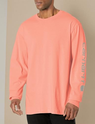 Image of Carhartt Men's Dearborn Loose Long-Sleeve Logo T-Shirt Closeout