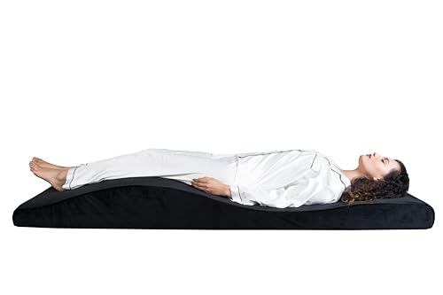 ENDELLE Lash Bed Topper,Curvy Massage Foam Cushion for Salon, Ergonomic Massage Topper with Removable Cover-23(58cm)