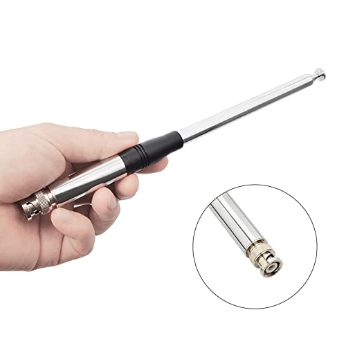 TWAYRDIO BNC Telescopic Handheld Portable CB Radio Antenna 27Mhz Extendable 23.3cm to 1.3m Antennas for Midland Cobra Uniden Handheld/Portable CB Ham Radio - Image 4