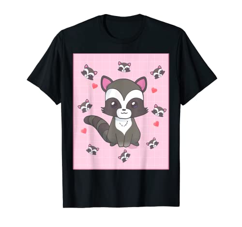 Kawaii Raton laveur Japanese Aesthetic T-Shirt