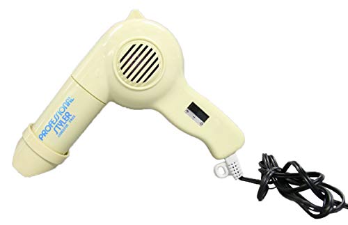 Asciugacapelli, phon, 1000w mini pro dryer by deluxe HD-10, articolo originale anni '70 da collezione, Design retrò classico, leggero e maneggevole. (1 pezzo)