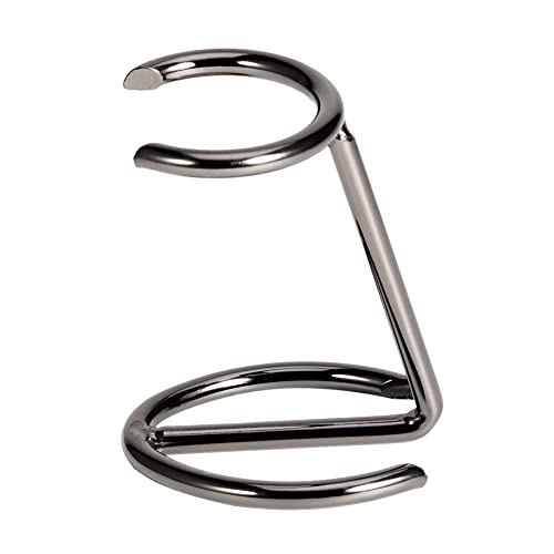 1 Piece Metal Shaving Brush and Razor Holder Shave Brush Stand Beard Brush Holder Razor Brush Holder Razor Stand for Razor Storage Men's Shaving Tool, Gun Black