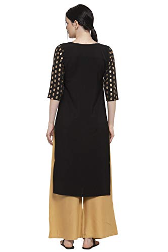 Image of ALC Creation Women's Crepe Printed Straight Kurti
