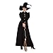 Produktbild WILBERS & WILBERS 4494 - Hexenkleid für Damen, schwarz, Erwachsenenkostüm für Karneval und Halloween