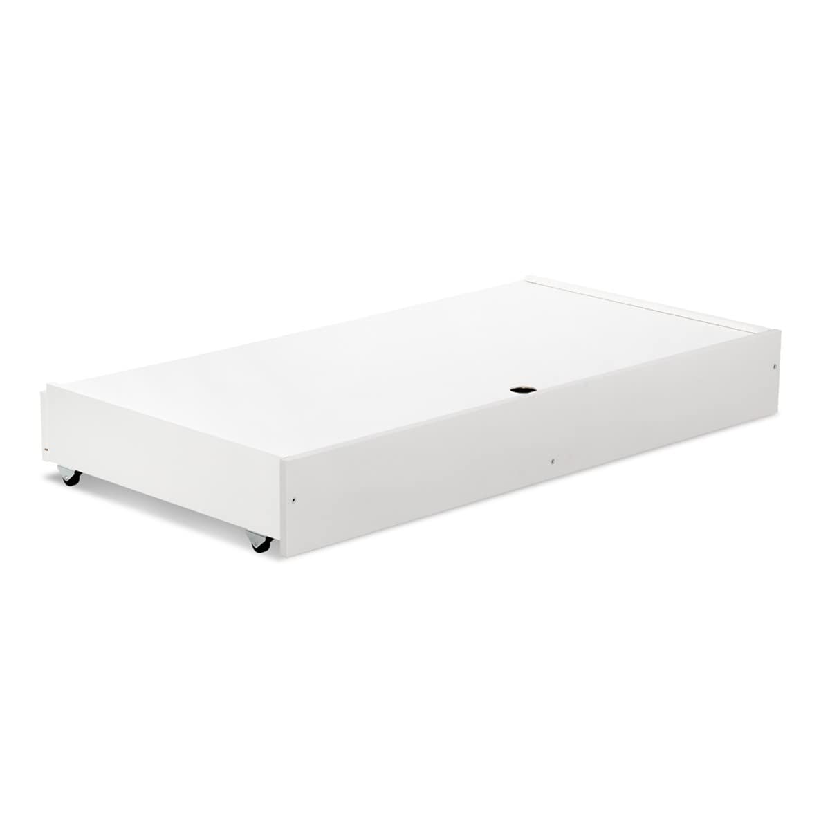 Mon Mobilier Design Dalia Ensemble Commode à Langer + lit bébé évolutif Blanc 120X60 + tiroir