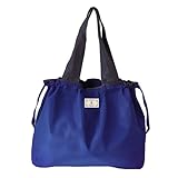 Elegante Bolso Tote de Hombro para Mujer con Capacidad Ideal para Compras y Uso Diario (Dark Blue, Large Size)