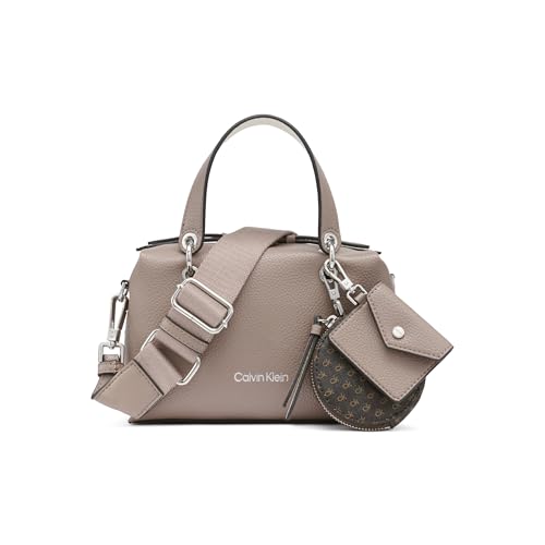 Calvin Klein Cali Mini bolsa transversal, Cacau/Querubim Branco, One Size