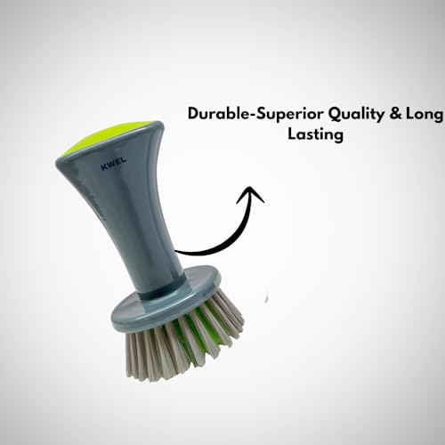 Image of KWEL Wash Basin Cleaning Plastic Brush with Medium Scrubber, Handy Brush for Multipurpose Dirt Cleaning (Pack of 2)