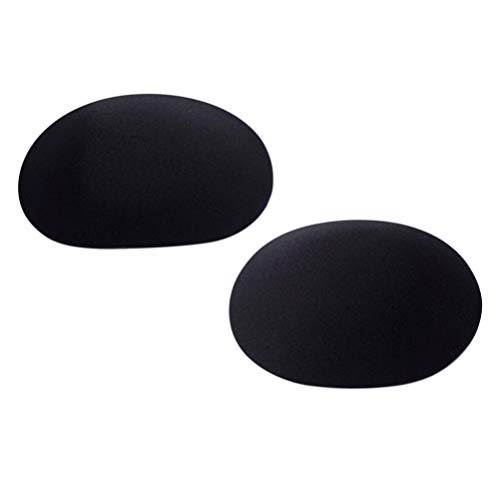Artibetter 1 Pair Detachable Shoulder Pads Self-adhesive for Black Shoulder Dress Women's Clothing Accessory