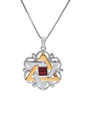 Pendentif Étoile de David Nano Sim OB argent or 9 carats Holyland