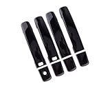 LXOINAGO 8Pcs Black Exterior Door Handle Covers Trims Compatible for Nissan Frontier Pickup 2005-2023