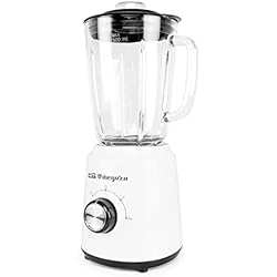 Batidora De Vaso Orbegozo Gran Chef Orbegozo BV 5040 - Batidora de Vaso, Capacidad 1.5 L, Cuchilla Acero Inox, 2 Velocidades, Turbo, 500 W
