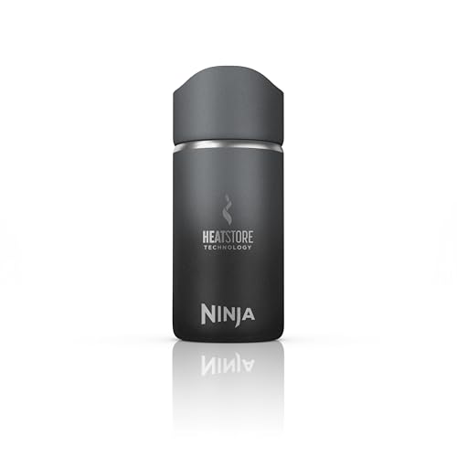 Ninja 300 ml Sip Perfect Hot Drinks Travel Flask, Made BPA-Free, Dishwasher Safe, Insulated Bottle, Black, DW1203EUUKBK