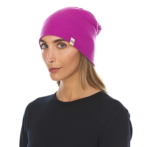 Image of 100% Merino Wool Ridge Cuff Beanie - Unisex Warm Winter Hat