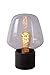 Produktbild LUCIDE BECKY - Tischlampe - Ø 20 cm - 1xE27 - Rauchfarbe Grau