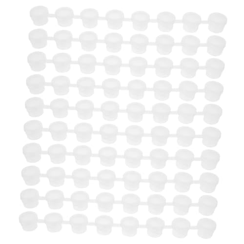 BEBEMOKO Watercolor Paint Storage Containers 50pcs Paint Cups Lids for School Art Supplies