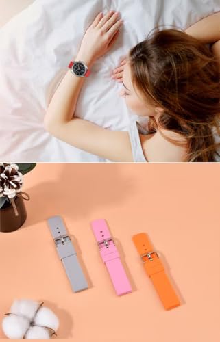 Correa negra de silicona para reloj mujer miniatura 3