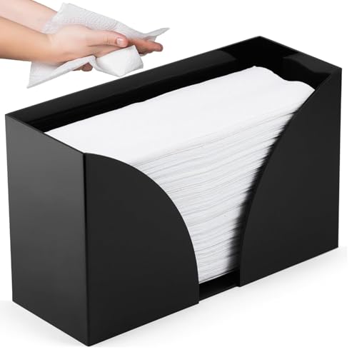 Yabauuop Dispensador De Toallas De Papel | Soporte Para Toallas De Invitados - Organizador De Servilletas De Acrílico, Soporte De Almacenamiento Para Restaurante Baño Cocina Comedor