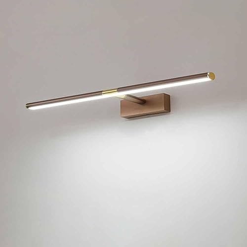 Lámpara LED retráctil para tocador de baño - Lámpara frontal de espejo de estilo nórdico para vestidor y aseo, iluminación Blanca fría de 6000 K