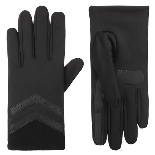 isotoner Women's Spandex Gloves with Chevron and...