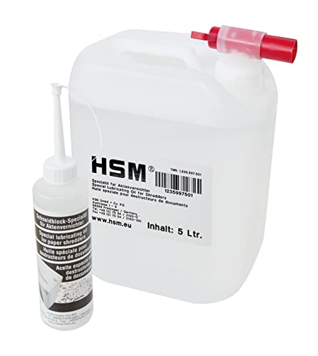 HSM Special Lubrication Oil for Shredder, 250 ml