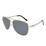  JKNK Evove 160Mm lunettes de soleil pour hommes polarisées surdimensionnées énormes lunettes de soleil pour homme au volant Anti Polar Aviation Eyewear Uv400, or noir