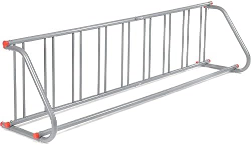 Powder Coated Steel Single-Sided 9-Bike Outdoor Rack