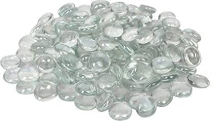 KAPOOR ENTERPRISE Glass Pebbles for Aquarium Decorative Vase Filler Craft Garden Decoration, Decorative Stones/Pebbles (500 Gram) Clear Polished Oval Fire Glass Pebbles (Clear 0.5 kg) (B09XQQMJ9J) Amazon Price History, Amazon Price Tracker