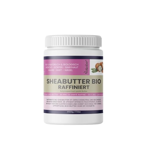Sheabutter Bio raffiniert – 100 {57e9fa481c28f99d1bd7ab98bb4cf54f838237753c40fb5dedff0505e7970518} rein, geruchsneutral & pflegend – Karitébutter für Haut, Haar & DIY-Kosmetik – 500 g - Nakobe Sheabutter Bio raffiniert – 100 {57e9fa481c28f99d1bd7ab98bb4cf54f838237753c40fb5dedff0505e7970518} rein, geruchsneutral & pflegend – Karitébutter für Haut, Haar & DIY-Kosmetik – 500 g - Nakobe