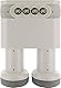 SCHWAIGER Monoblock Quad LNB 4fach digital HD 4K wetterfest für 4 Teilnehmer mit Wetterschutz F-Anschluss DVB-S DVB-S2 SAT Empfänger 2 Satelliten für Satellitenschüssel SAT-Empfang