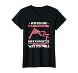 Damen Bauleitung Bauaufsicht Baustelle Bauleiterin T-Shirt