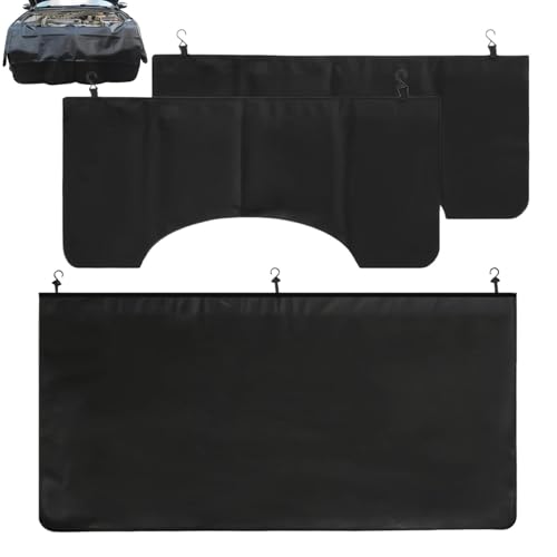 Auto-Kotflügelschutz | 3-teilig Mikrofaser PU-Leder Auto-Matte | Kotflügel Schutzmatten für Werkstatt | Für Pkw SUV Limousine Transporter Reparatur Wartung