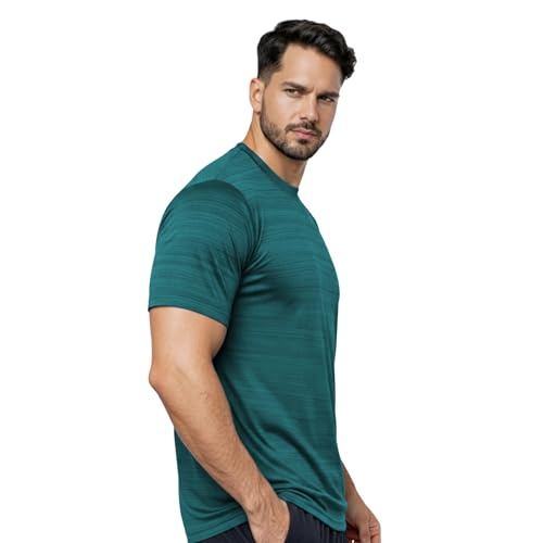 Image of NINQ Half Sleeve Compression T-Shirt - Men's Athletic & Sports Tights for Fitness