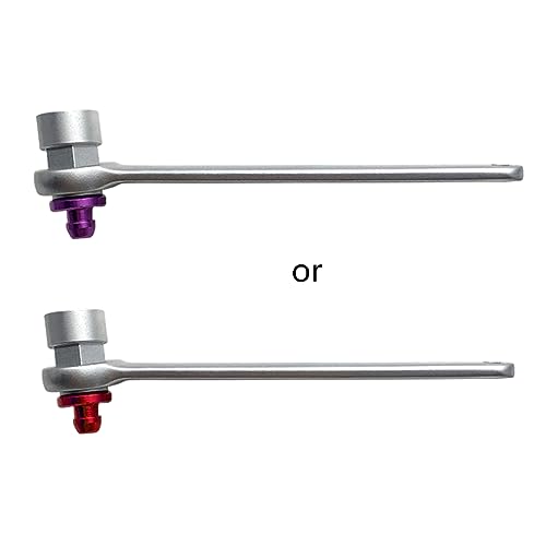 JSGHGDF Líquido de frenos de 11 mm, llave de purga de 12 puntos para purga de frenos e hidráulicos, sistemas de 12,1 cm