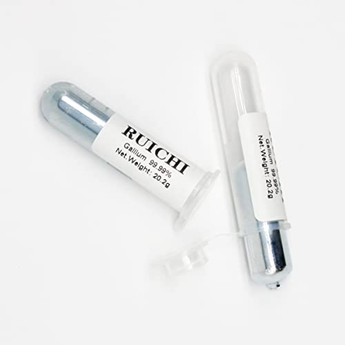 40 Grams Gallium Metal Pure 99.99% Liquid Metal GA Melting Metal of 29.8°C/86°F