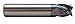 1" Dia. - 1" LOC - 4" OAL - 4 FL Carbide End Mill with .015 Radius-ALtima