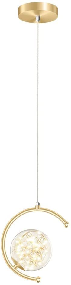 Luces colgantes modernas nórdicas de vidrio en oro con altura ajustable y base LED.