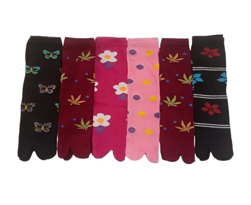 Women's Socks, Cotton Thumb Ankle, Pack of 6 Pairs,Free Size Mult...