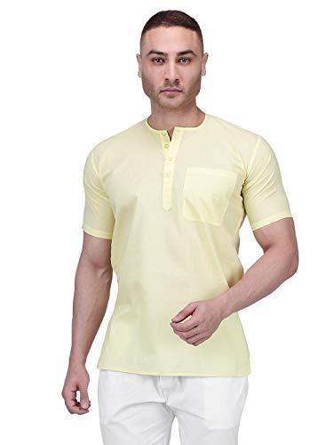 Image of Rajubhai Hargovindas Mens Casual Cotton Straight Kurta