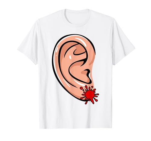 Trump Head Cartoon Bloody Ear 2024 Vote Survivor For America T-Shirt